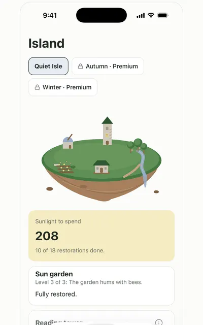 Quiet Isle screen